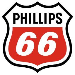 Logotipo de Phillips 66 (R blanco)